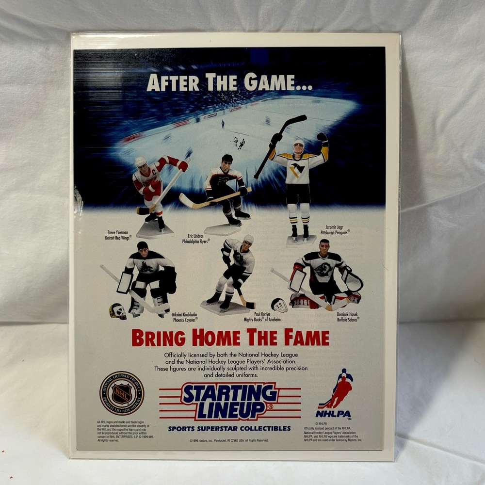Starting Lineup NHL Magazine Adverisement Jagr Lindros